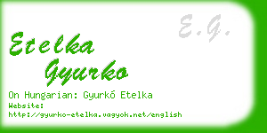 etelka gyurko business card